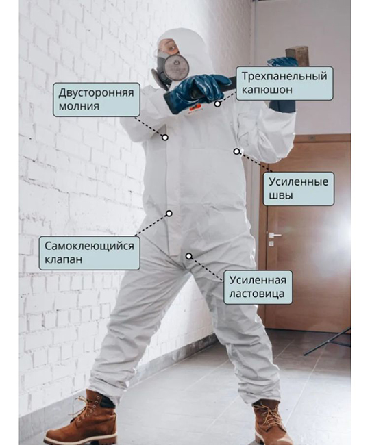 Защитный многоразовый комбинезон JPC58 Neofit (р-р L), Jeta Safety фото 7