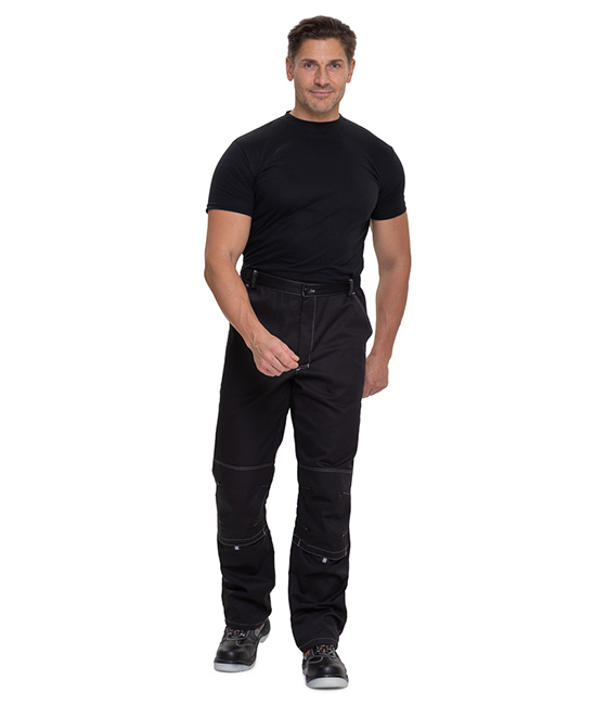 Брюки мужские "Люкс" чёрные модернизированного покроя с усиленными карманами фото 2