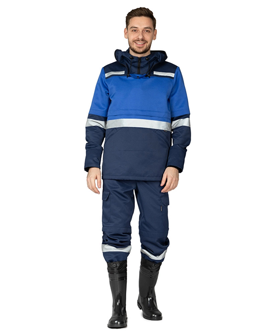 Костюм противоэнцефалитный тёмно-синий/василёк фото 4