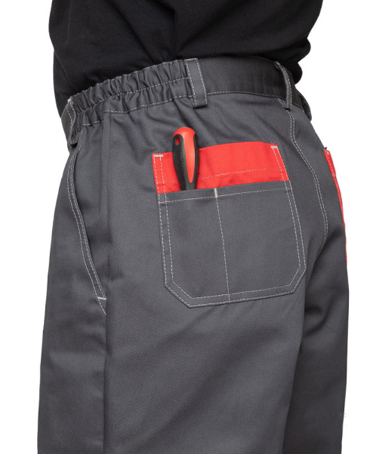 Костюм мужской "Бренд 1 2020" тёмно-серый/красный (куртка и брюки) фото 6