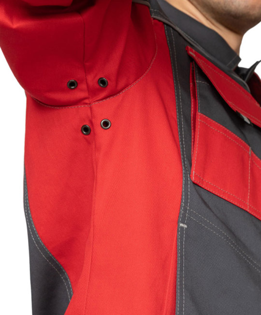Костюм мужской "Бренд 1 2020" тёмно-серый/красный (куртка и брюки) фото 10
