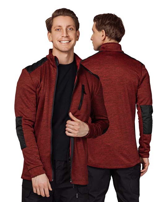 Куртка "Валма" трикотажная красный меланж/чёрный фото 1