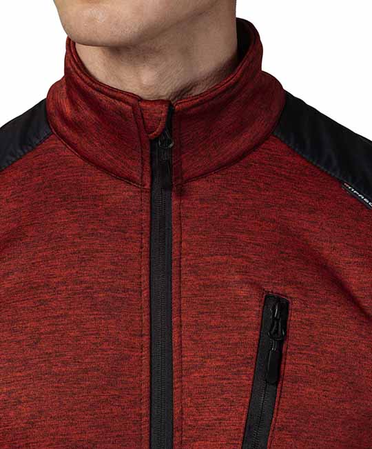 Куртка "Валма" трикотажная красный меланж/чёрный фото 10