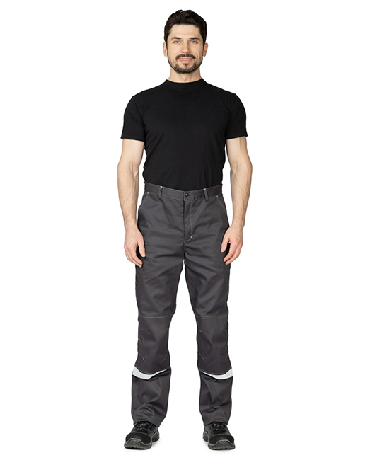 Костюм мужской "Профессионал 1" тёмно-серый/красный фото 8