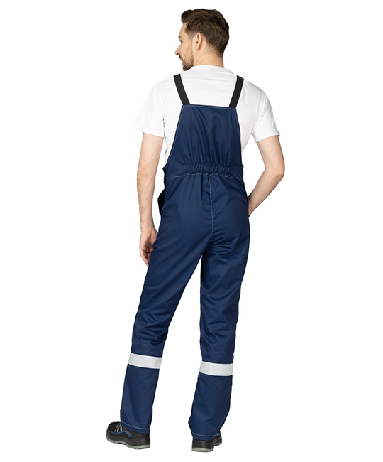 Костюм мужской "Референс 2" тёмно-синий/василёк (куртка и полукомбинезон) фото 12