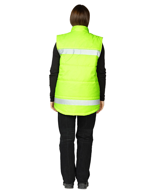 Жилет утеплённый "Хайвиз" желтый фото 10