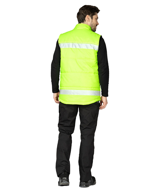 Жилет утеплённый "Хайвиз" желтый фото 11