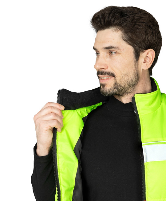 Жилет утеплённый "Хайвиз" желтый фото 12