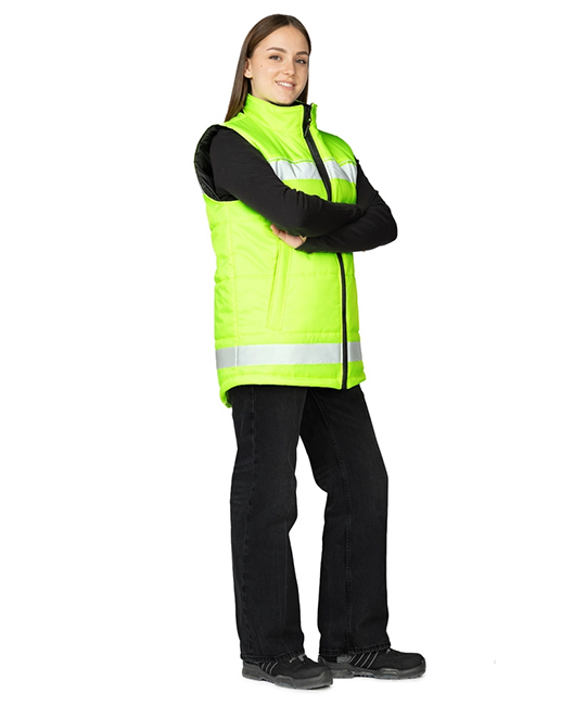 Жилет утеплённый "Хайвиз" желтый фото 8