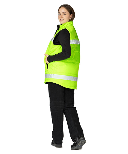 Жилет утеплённый "Хайвиз" желтый фото 9