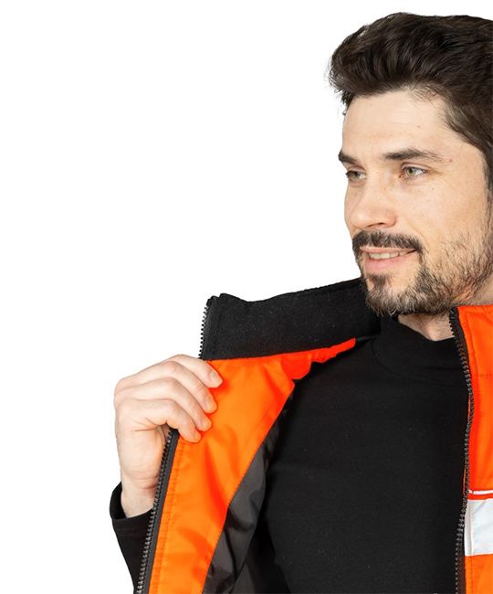 Жилет утеплённый "Хайвиз" оранжевый фото 11