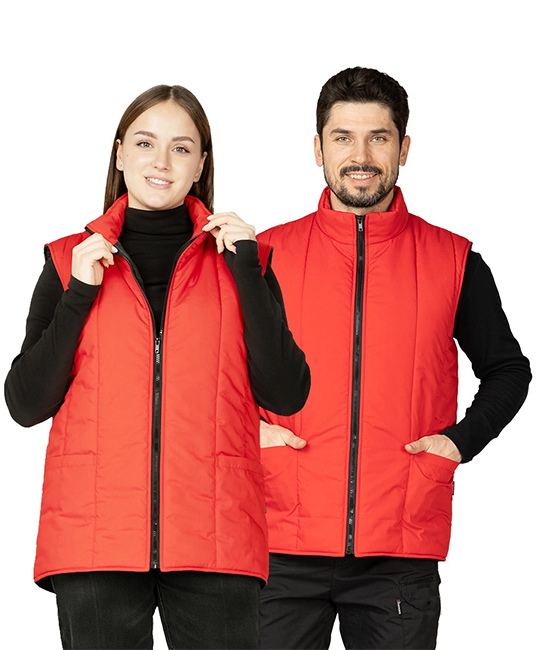 Жилет утеплённый "Инсар" красный фото 1