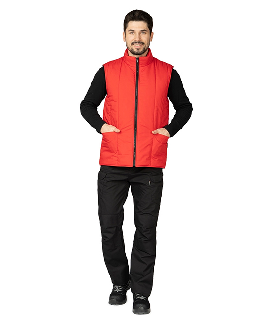 Жилет утеплённый "Инсар" красный фото 2