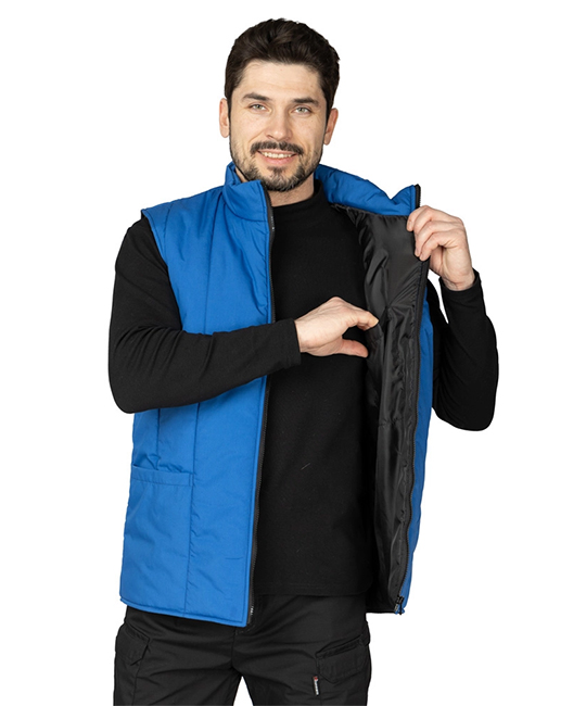 Жилет утеплённый "Инсар" васильковый фото 10