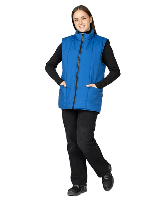 Жилет утеплённый "Инсар" васильковый фото 3