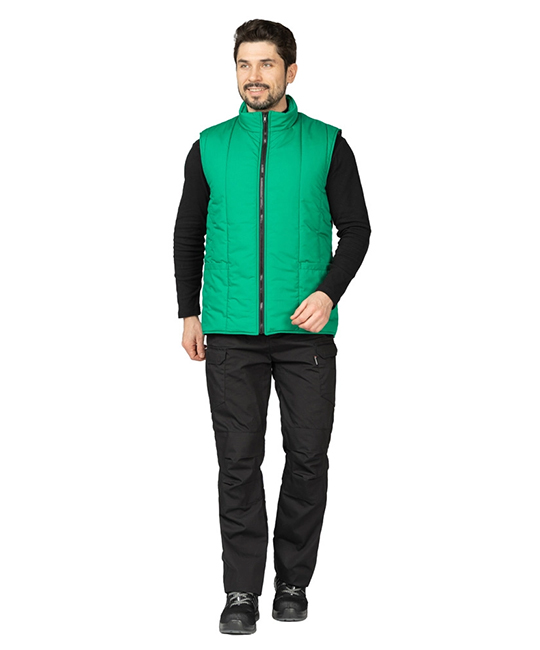 Жилет утеплённый "Инсар" зеленый фото 2