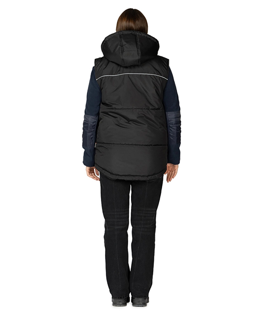 Жилет рабочий утепленный "Кама" черный фото 12