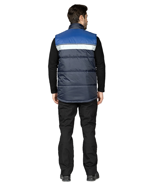 Жилет утеплённый Свирь тёмно-синий/василёк фото 12