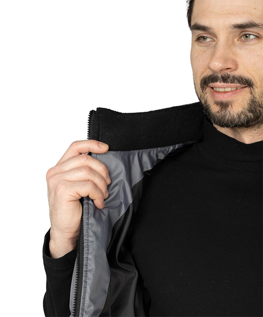 Жилет утеплённый Свирь тёмно-серый/чёрный фото 13