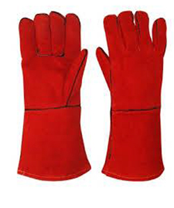 Краги для сварщика спилковые пятипалые с подкладкой «Трек Люкс»