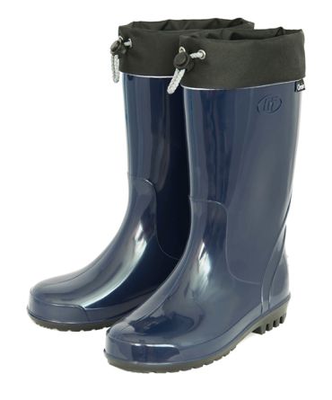 Резиновые сапоги женские ПВХ с манжетой синие