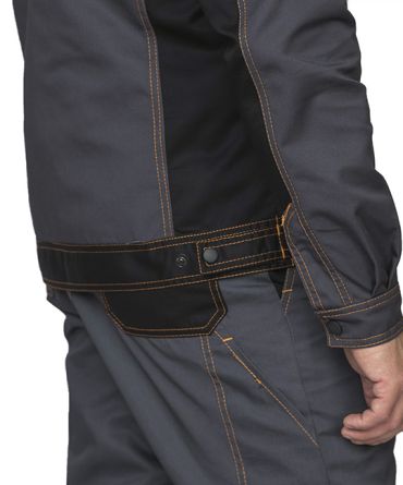 Костюм мужской "Бренд 1 2020" серый/чёрный (куртка и брюки) фото 5
