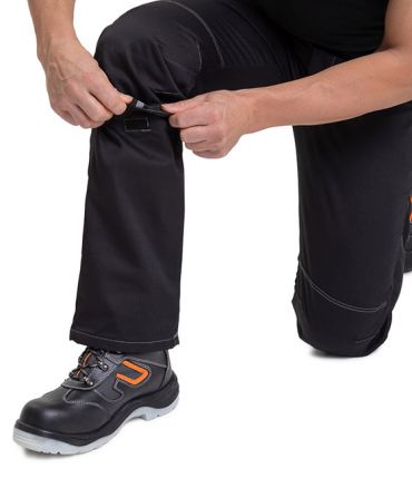 Брюки мужские "Люкс" чёрные модернизированного покроя с усиленными карманами фото 6
