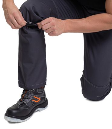 Брюки мужские "Люкс" серые модернизированного покроя с усиленными карманами фото 8