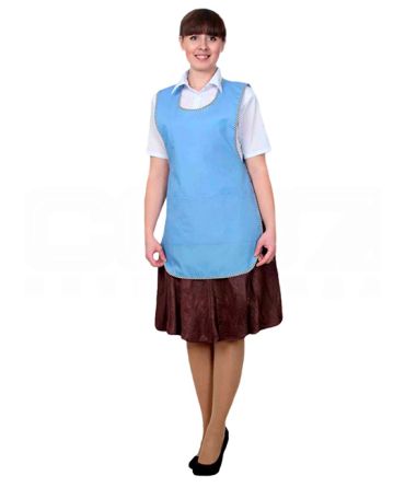 Фартук-сарафан женский голубой