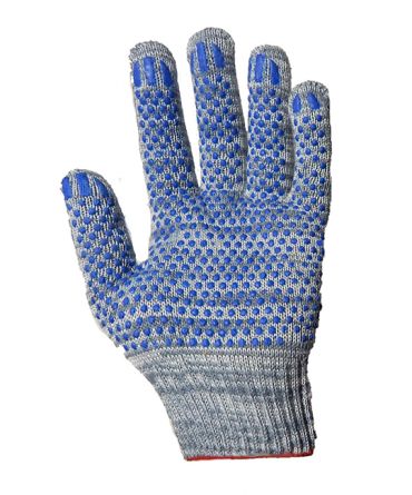 Перчатки х/б 10 класс 4-х нитка с ПВХ