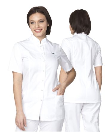 Куртка медицинская женская "Медик" белая