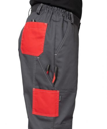 Костюм мужской "Бренд 1 2020" тёмно-серый/красный (куртка и брюки) фото 5