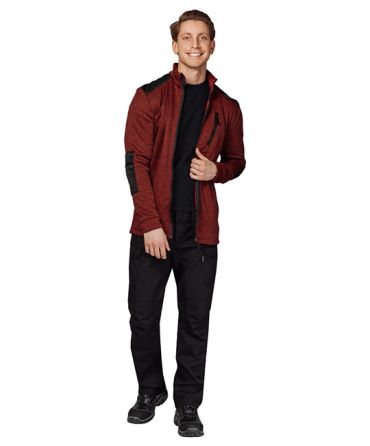 Куртка "Валма" трикотажная красный меланж/чёрный фото 4