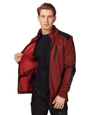 Куртка "Валма" трикотажная красный меланж/чёрный фото 8