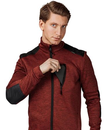 Куртка "Валма" трикотажная красный меланж/чёрный фото 9