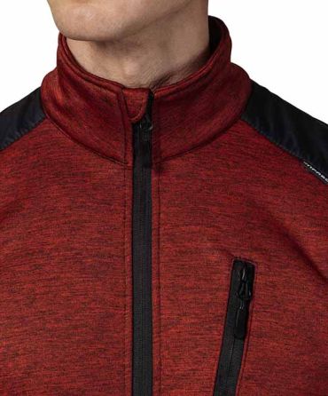 Куртка "Валма" трикотажная красный меланж/чёрный фото 10