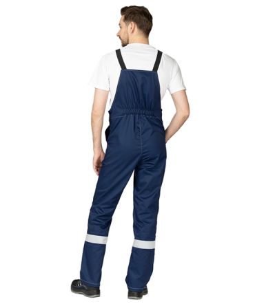 Костюм мужской "Референс 2" тёмно-синий/василёк (куртка и полукомбинезон) фото 12