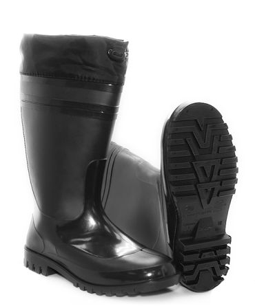 Сапоги мужские ПВХ арт.165-01Н чёрные (36 см с надставкой)