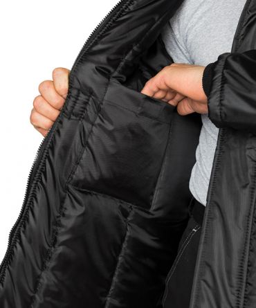 Куртка рабочая мужская утеплённая  Сарма чёрно-васильковая фото 8