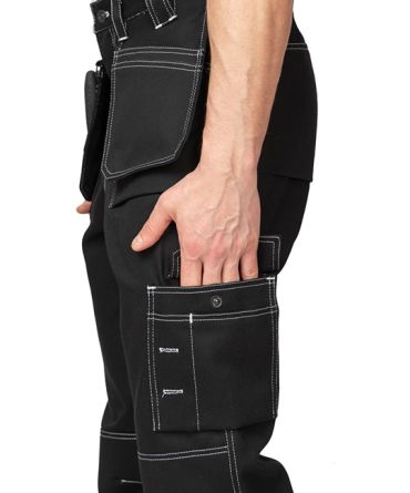 Костюм рабочий мужской Викинг 2021 чёрный (куртка и брюки) фото 7