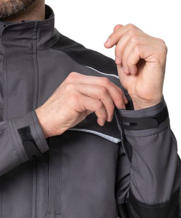 Куртка мужская "Сюрвейер" тёмно-серая/чёрная фото 5