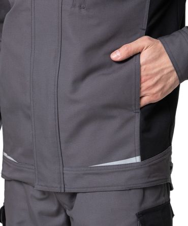Куртка мужская "Сюрвейер" тёмно-серая/чёрная фото 4