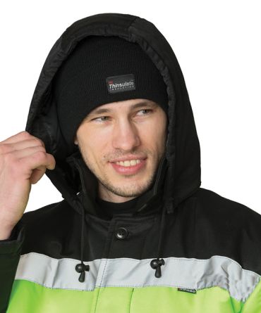 Костюм мужской утеплённый "Трасса" лимонный/чёрный (куртка и полукомбинезон) фото 8