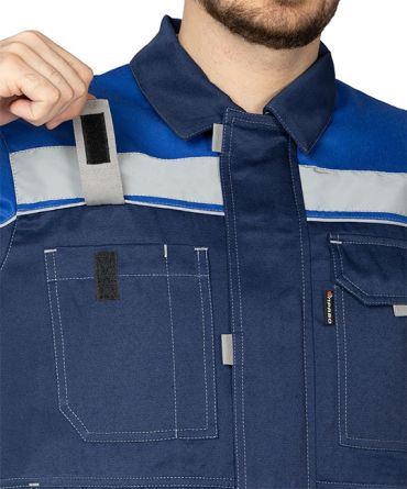 Костюм рабочий мужской Уни-Спец 2 СОП темно-синий/василек фото 10