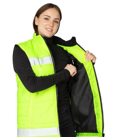 Жилет утеплённый "Хайвиз" желтый фото 13