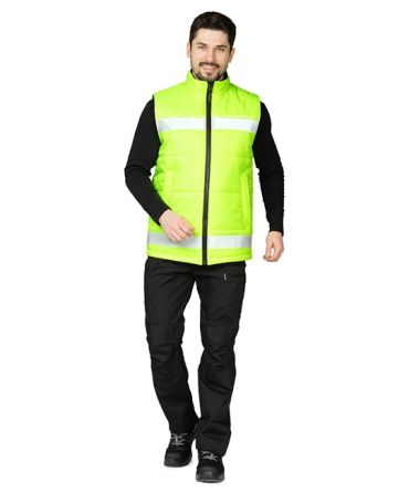 Жилет утеплённый "Хайвиз" желтый фото 4