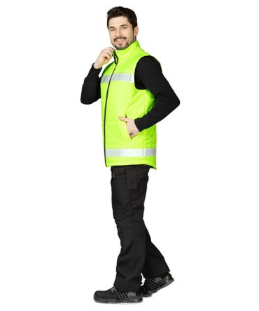 Жилет утеплённый "Хайвиз" желтый фото 6