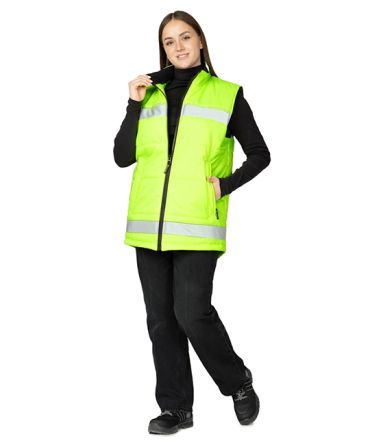 Жилет утеплённый "Хайвиз" желтый фото 7