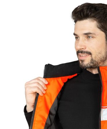 Жилет утеплённый "Хайвиз" оранжевый фото 11