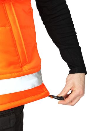 Жилет утеплённый "Хайвиз" оранжевый фото 13